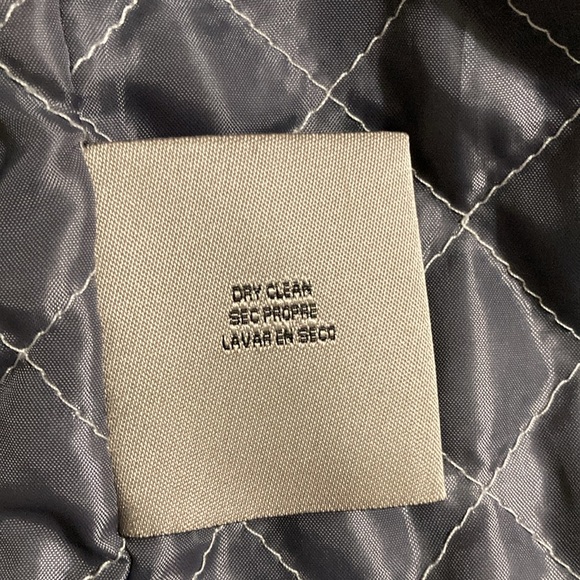 UTEX Wool Blend Black & Gray Plaid buttoned down Medium size jacket quilt lining - Picture 7 of 11